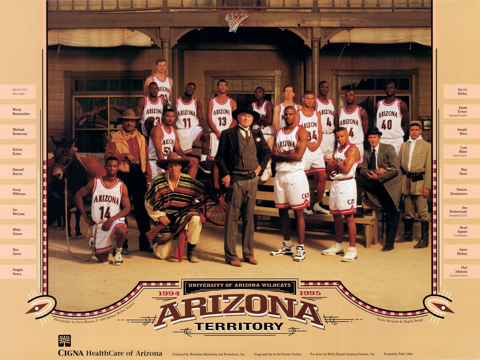 Arizona basketball poster 1994-95
